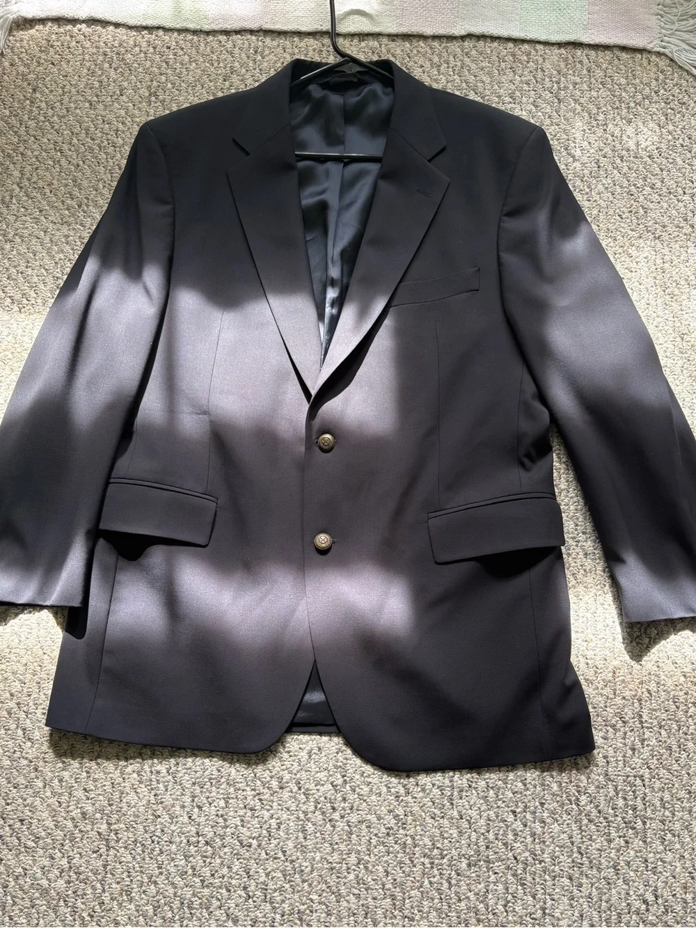 Jos. A. Bank Men's Black Two-Button Sport Coat Blazer